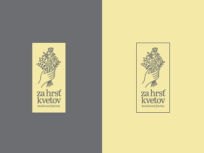 Za hrsť kvetov - Logo branding creative design flat flowers illustration logo logo design minimal symbol typography vector