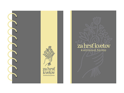 Za hrsť kvetov - Logo brand branding creative design flat logo minimal print symbol typography vector