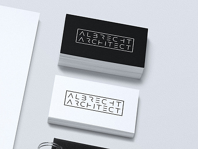 Logo Albrecht Architect architect brand branding logo minimal typography vector