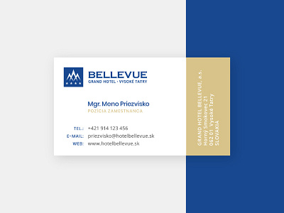 BELLEVUE**** Grand Hotel (business card)