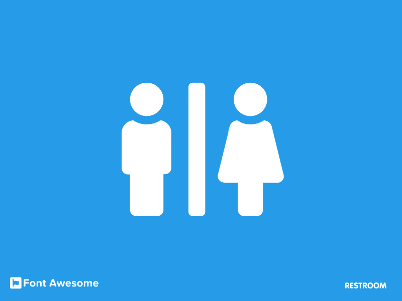 #1 restroom icon animation (Font Awesome series) animation creative design flat fontawesome icon icon design icons illustration minimal symbol vector