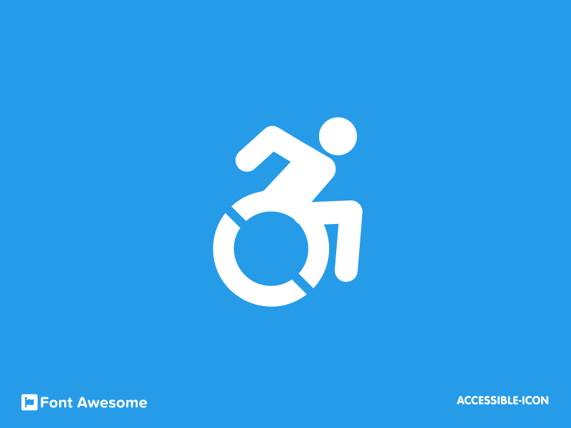 #2 accessible-icon animation (Font Awesome series) animation creative design flat fontawesome icon minimal series symbol vector