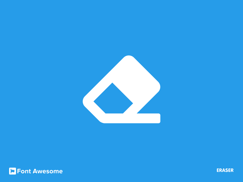 #5 eraser icon animation (Font Awesome series) animation creative design flat font awesome funny icon minimal vector