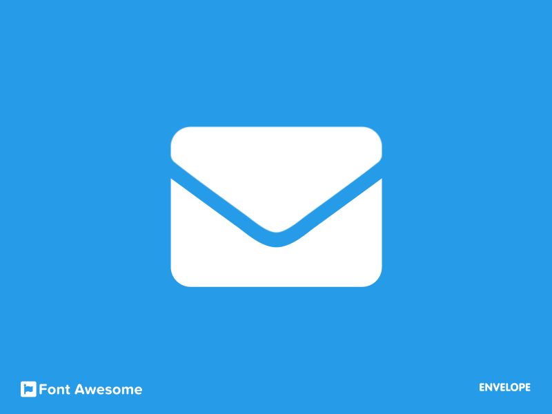#6 envelope-open-text icon animation (Font Awesome series)