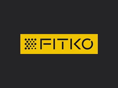 FITKO gym logo explanation animation brand branding cover creative design gym logo logo design minimal symbol typography vector