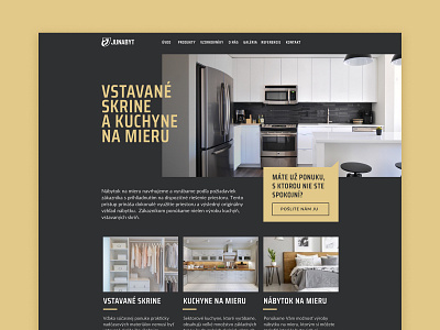 Bespoke kitchens and cabinets web design design furniture minimal typography ui ux web web design