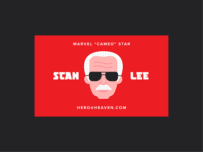 The father of the superheroes business card cameo dribbble marvel print stan lee superhero warm up