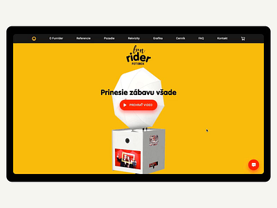 FUNRIDER - landing page (desktop) angular brand branding creative design flat minimal ui ux web design webdesign website