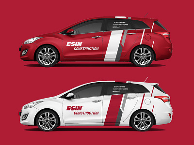 ESIN construction - car branding brand branding car print