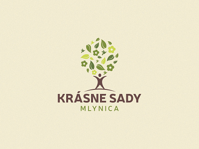 Krásne Sady - logo brand branding cover design icon logo logo design nature symbol vector