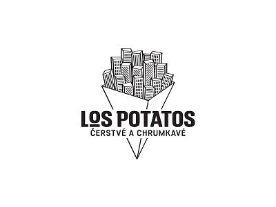 LOS POTATOS (belgian fries) brand branding creative logo logo design multishot naming package