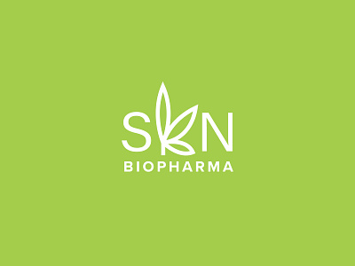SKN BIOPHARMA - Logo brand branding design icon logo logo design plant symbol