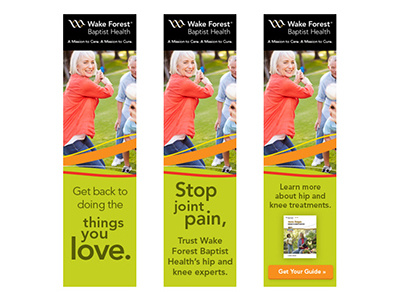 Joint Pain Banner ads animated banner ads remarketing ad