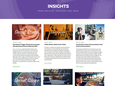 Donaldson Group Fresh Insights blog imagry posts website