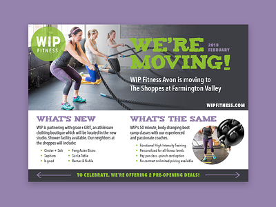 Bootcamp Card bootcamp group fitness moving announcement postcard