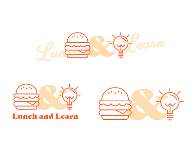 Lunch and Learn burger education email graphic lightbulb workplace