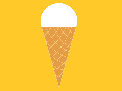 flat ice cream design