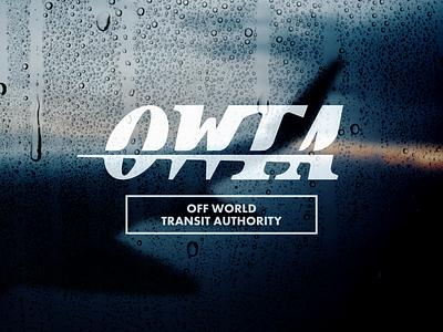 Off-World Transit Authority authority branding concept design future graphic logo nasa outer retro rocket serif space texture transit travel typography wordmark world