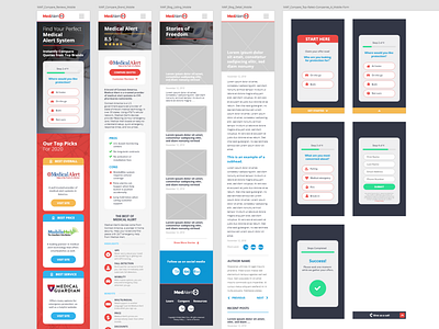 Med-Alert Pros Mobile Overview branding buttons design experience flow form graphic interface medical mobile neil overview senior ui user ux vertical web williams xd