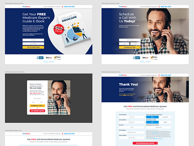 MediQuote Desktop Overview capture corporate design experience flow form funnel graphic interface landing medical neil overview senior ui user ux web williams xd