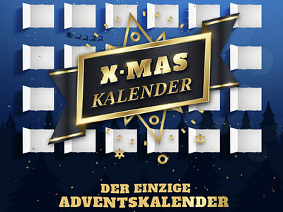 Christmas Calendar graphic design marketing web