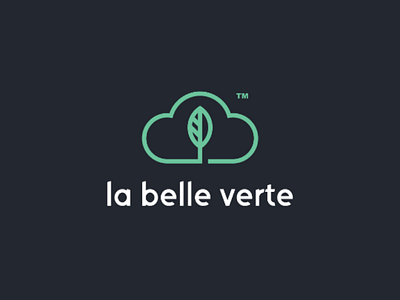 la belle verte logo concept! logo minimal minimalist brand