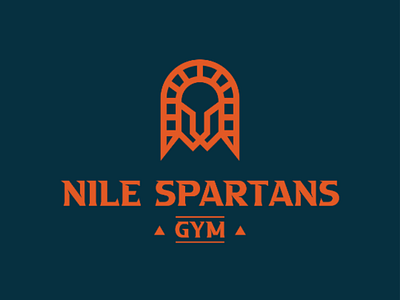 Nile Spartan logo concept logo brand minimalist branding