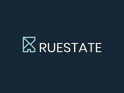 RueState abstract logo design