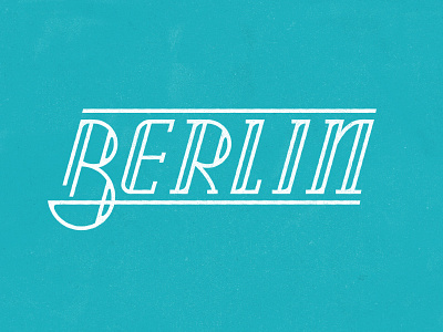 Berlin berlin branding custom type germany lettering logo vintage