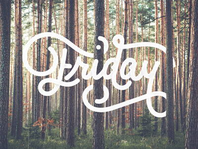Oh yeah it's friday!