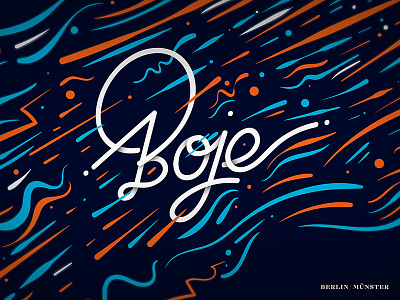 Boje branding buoy design identity illustration letter lettering logo typography vector