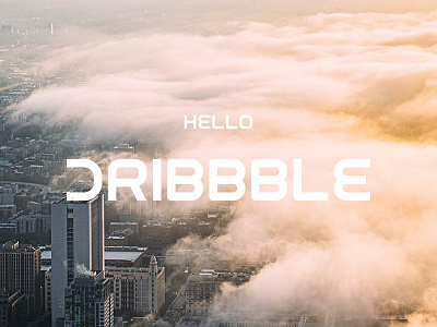 Hello Dribbble ! firstshot font design hello hello dribbble