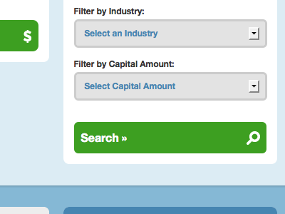 CSS3 noodling blue buttons capital corner radius css3 form green investment pull down search