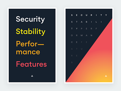 Engineering Priorities posters asana engineering gradient posters prioriries propaganda typography