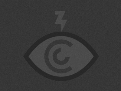 Eye see you cc eye grayscale lightning logo teaser z