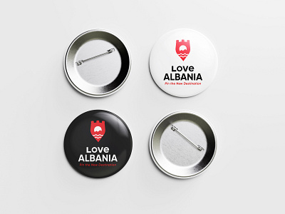 Love Albania Logo beauty blerus branding concept destination logo logodesign logotype nature travel