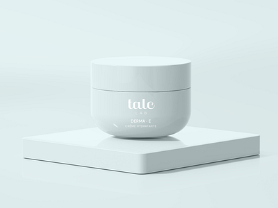 TALC lab packaging blerus creme dermatology design illustrator minimal packagedesign pure talc