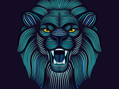 Wild Lover apparel character design fashion illustration illustration art illustrator line art lines lion lion head lion king lion logo lions logo lover package tshirt vector wild