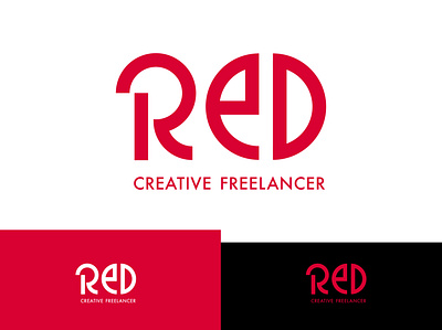 RED brand design copyright copywriter creative cyrcle freelancer identity identity design illustrator logo logotype name red solution type vector