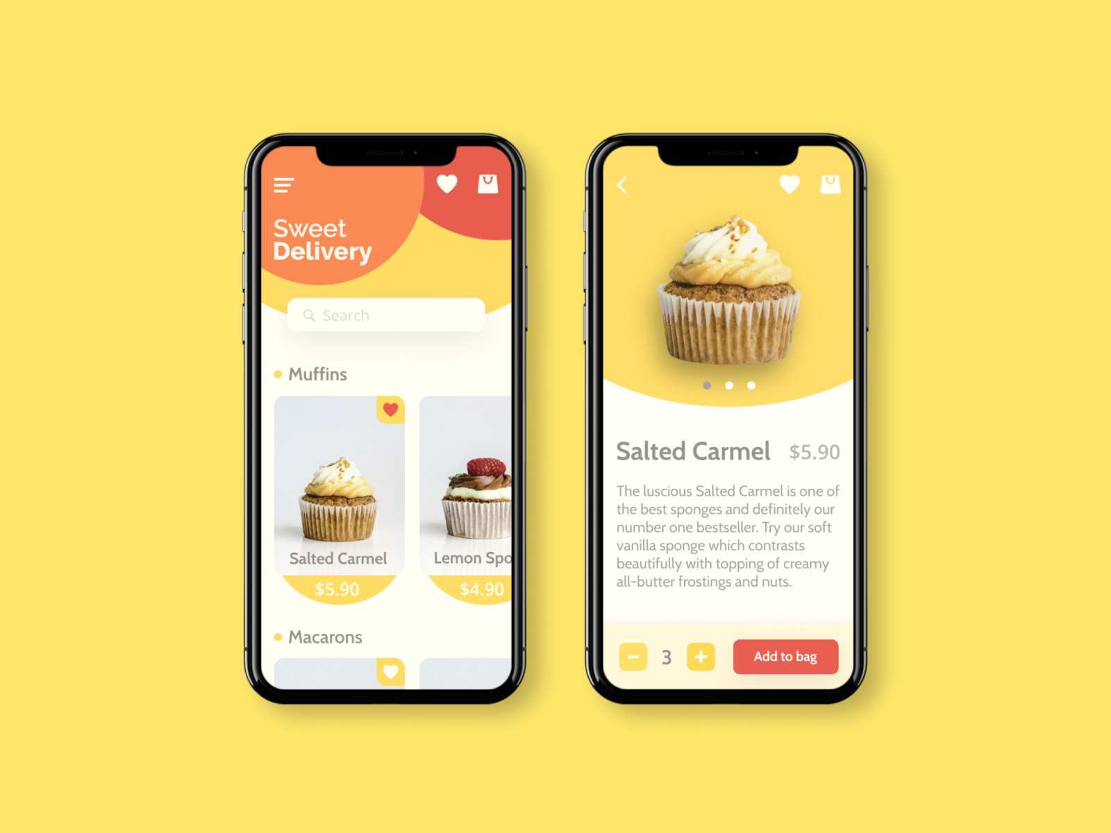 Sweet Delivery App by Andrii Vorobets on Dribbble