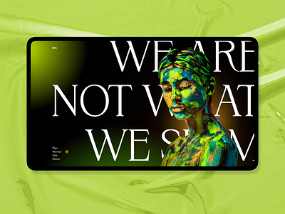 We are not what we seem branding graphic design ui
