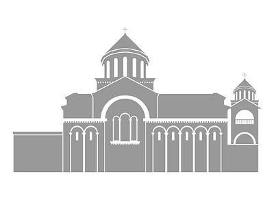 Saint Gregory The Illuminator Church in Istambul armenia armenian character church church lofo dribbble graphicdesign gregory the illuminator illustration vector հայաստան