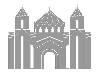 Cathedral Saint Gregory The Illuminator in Los Angeles ararat armenia armenian cathedral creative dribbble graphicdesign illustration los angeles los angeles lakers masis saint gregory the illuminator հայաստան