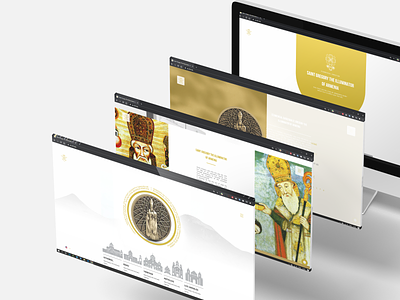 Web Design | St. Gregory The Illuminator | 47 armenia branding dribbble gold website graphicdesign logo ui vector web design webdesign white web design