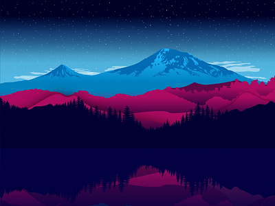 Ararat mountain ararat ararat vector armenia dribbble graphic design graphicdesign illustration masis mountain vector night vector art հայաստան