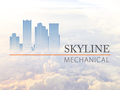 Skyline Mechanical Logo design illustrator logo logo design skyline vector