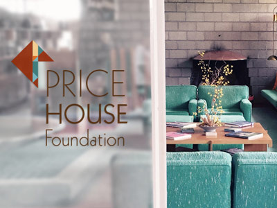 Price House Foundation Logo arizona concept eugene masselink frank lloyd wright geometric logo price house foundation