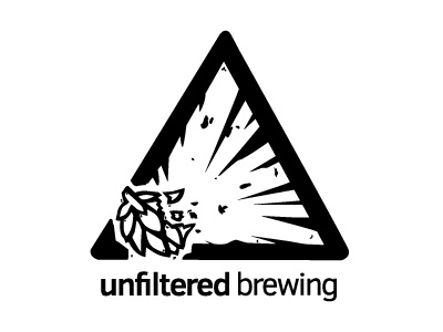 Unfiltered Brewing beer brewery brewing canada craftbeer design explosion halifax hop local logo novascotia