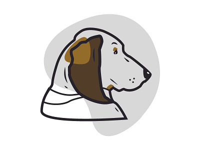 Basset Hound basset hound beer design dog illustration label simple