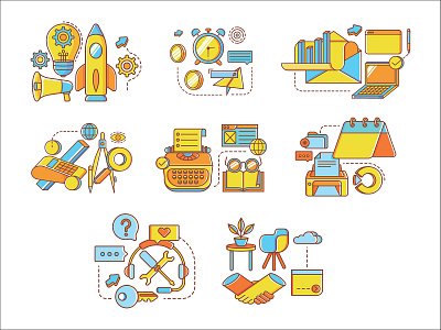 Website Illustration branding design flat graphicdesign icon illustration ui vector web website